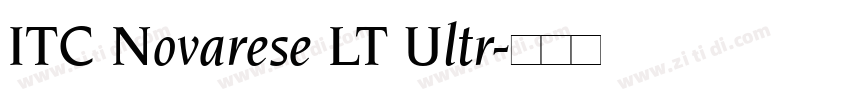 ITC Novarese LT Ultr字体转换